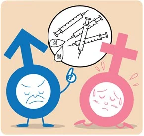 젖은 장작 성기능 저하 성칼럼 삽화 강동우 성의학
