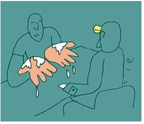 다한증 성기능 영향 성칼럼 삽화 강동우 성의학