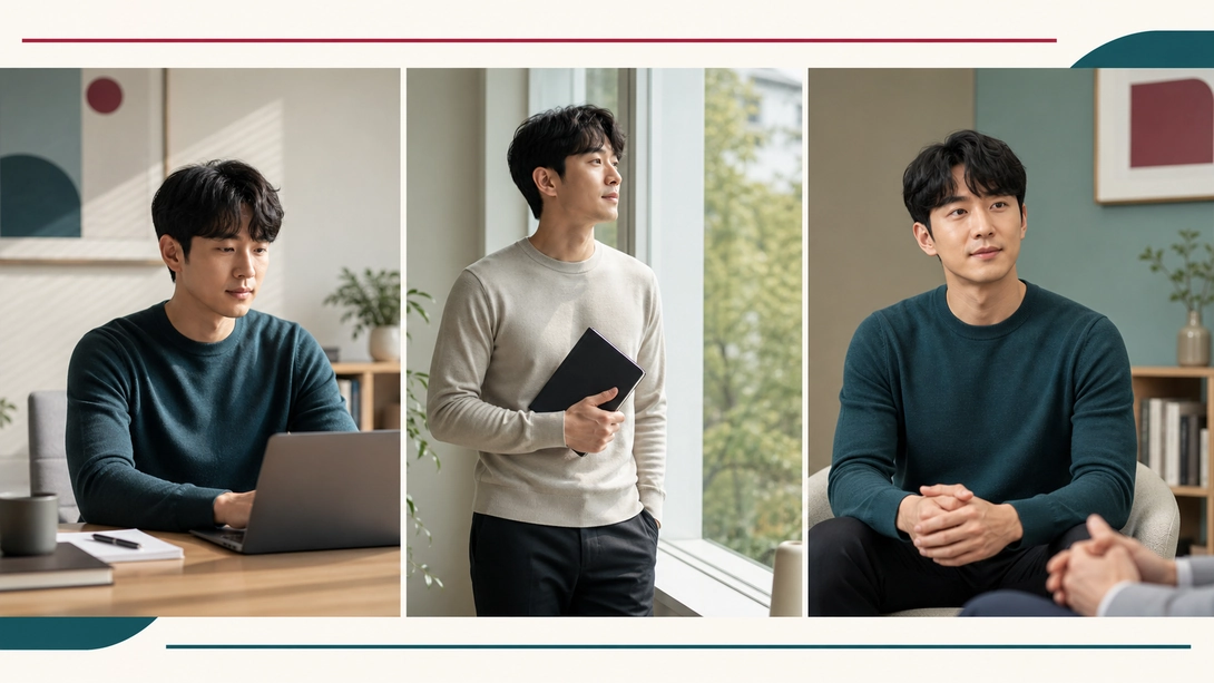 자위 아침 발기 성관계 패턴 기록 세 가지 상황의 발기 패턴을 비교하는 비노출 의료 일러스트